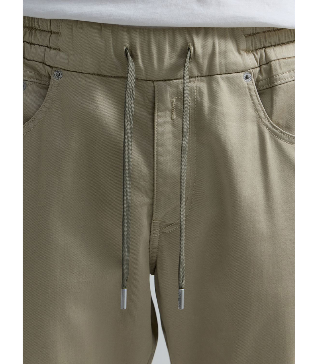 リラックステーパードLANNY タッチブルデニム 詳細画像 カーキ 6